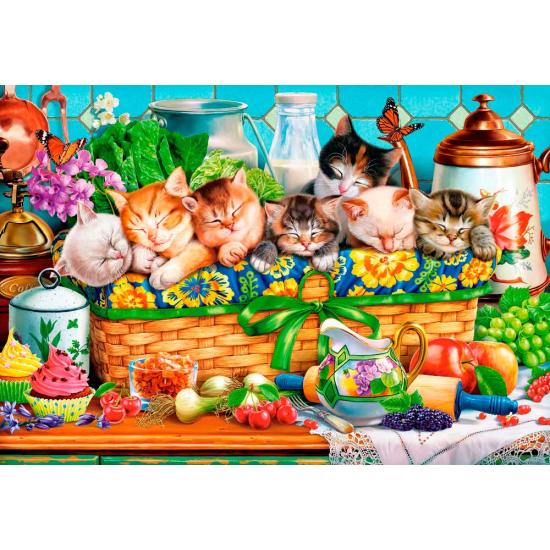 Puzzle Castorland Gatinhos Cochilando 1000 Peças