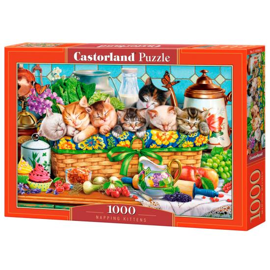 Puzzle Castorland Gatinhos Cochilando 1000 Peças