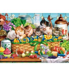 Puzzle Castorland Cochilando Gatinhos 200 peças