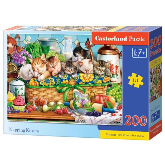 Puzzle Castorland Cochilando Gatinhos 200 peças