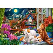 Puzzle Castorland Gatinhos no Telhado 1500 Peças