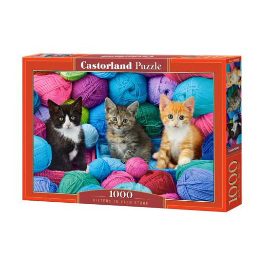 Puzzle Castorland Gatinhos de na Loja de Fios 1000 peças