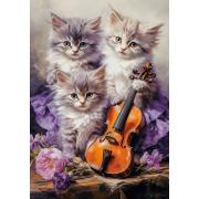 Puzzle Castorland Gatinhos Musicais de 500 peças