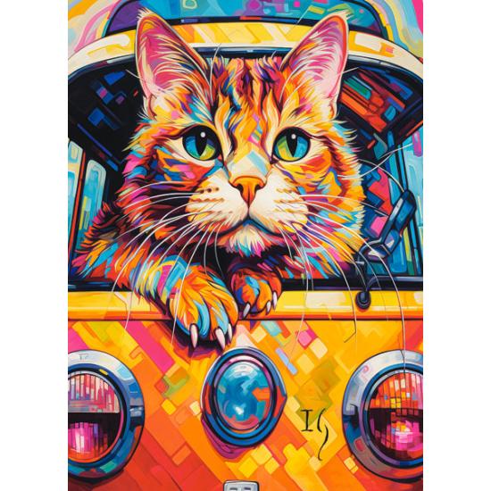 Puzzle Castorland Gato No Ônibus de 100 Peças