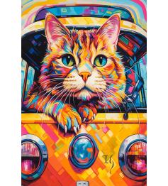 Puzzle Castorland Gato No Ônibus 1000 peças