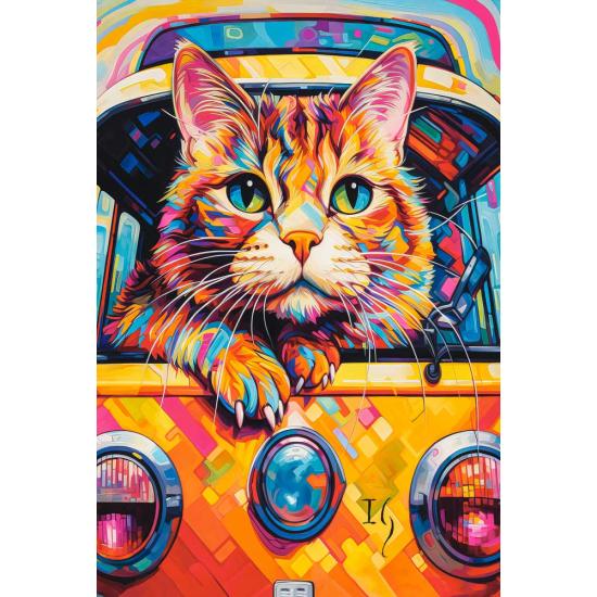 Puzzle Castorland Gato No Ônibus 1000 peças