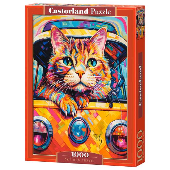Puzzle Castorland Gato No Ônibus 1000 peças