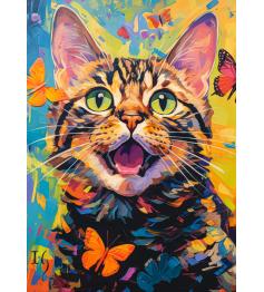 Puzzle Castorland Gato Feliz de 260 peças