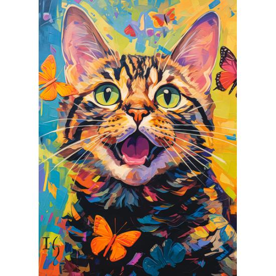 Puzzle Castorland Gato Feliz de 260 peças