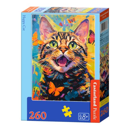 Puzzle Castorland Gato Feliz de 260 peças