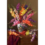 Puzzle Castorland Gladíolos em Vaso Chinês de 1000 Pçs