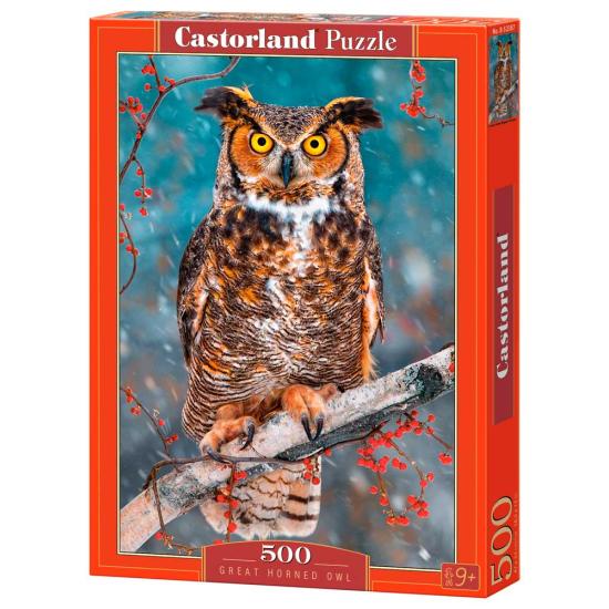 Puzzle Castorland Grande Coruja Chifrado de 500 Peças