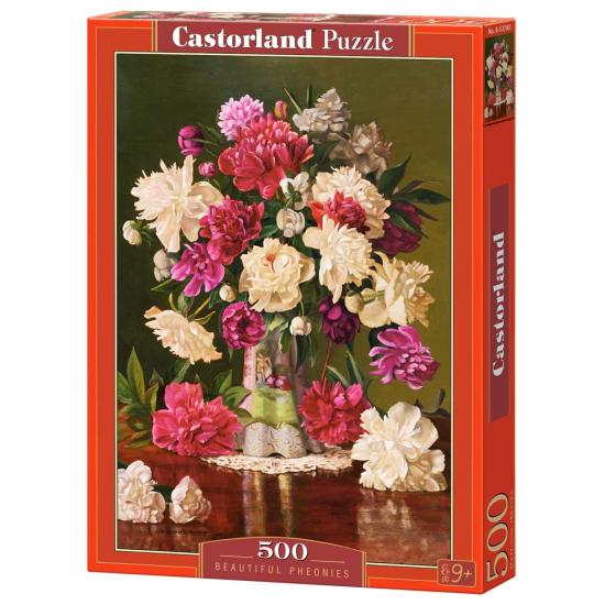 Puzzle Castorland Lindas Peônias de 500 peças