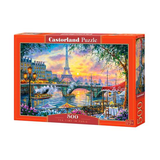 Puzzle Castorland Hora do Chá em Paris 500 peças