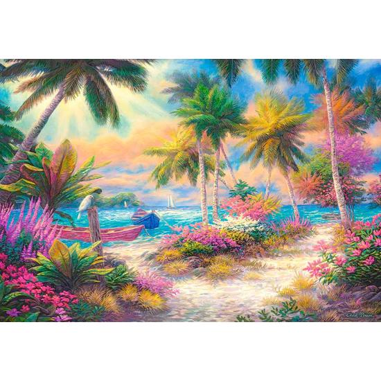 Puzzle Castorland Island of Palms 1000 peças