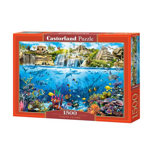 Puzzle Castorland Ilha Pirata de 1500 Peças