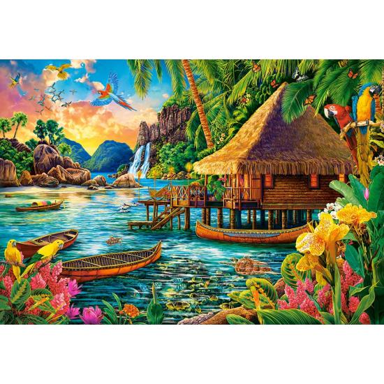 Puzzle Castorland Ilha Tropical de 1000 Peças Puzzle Castorland Ilha Tropical de 1000 Peças