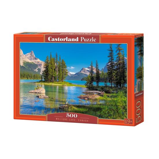 Puzzle Castorland Lago Maligne, Canadá de 500 peças Puzzle Castorland Lago Maligne, Canadá de 500 peças