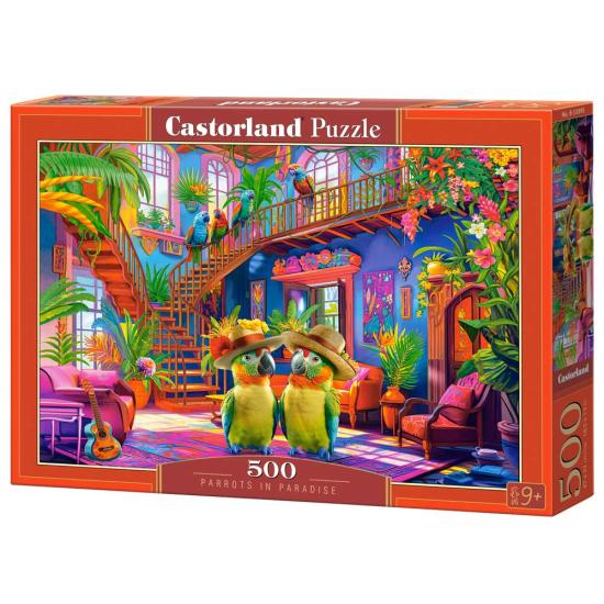 Puzzle Castorland Papagaios No Paraíso de 500 peças
