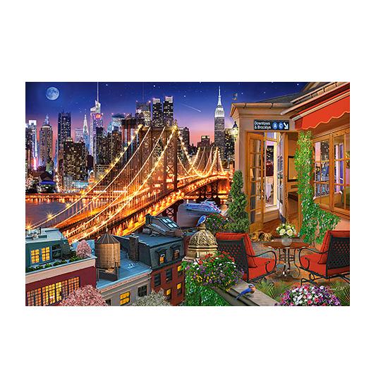 Puzzle Castorland Luzes da Ponte do Brooklyn 1000 peças