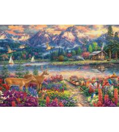 Puzzle Castorland Montanha Majestosa na Primavera 1500 peças