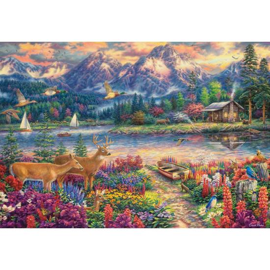 Puzzle Castorland Montanha Majestosa na Primavera 1500 peças