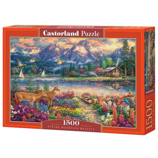 Puzzle Castorland Montanha Majestosa na Primavera 1500 peças