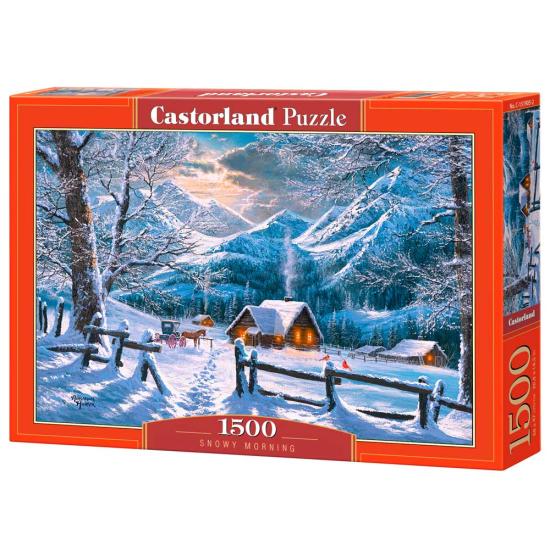 Puzzle Castorland Manhã de Neve 1500 peças