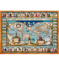 Puzzle Castorland Mapa do Mundo de 1639 de 2000 Peças