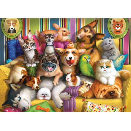 Puzzle Castorland Animais Brincalhões 60 peças Puzzle Castorland Animais Brincalhões 60 peças