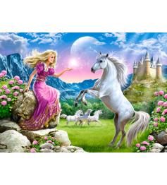 Puzzle Castorland Meu Amigo Unicórnio 180 Peças