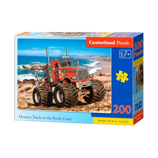 Puzzle Castorland Monster Truck em Rocky Coast 200 Pc