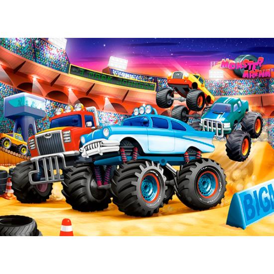 Puzzle Castorland Monster Truck Show 70 peças Puzzle Castorland Monster Truck Show 70 peças