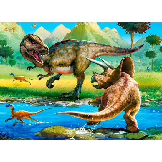 Puzzle Castorland Mundo dos Dinossauros 100 Peças