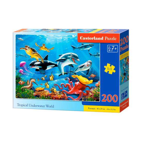 Puzzle Castorland Mundo Subaquático Tropical 200 peças