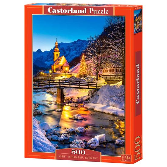 Castorland Night em Ramsau, Alemanha Puzzle de 500 peças