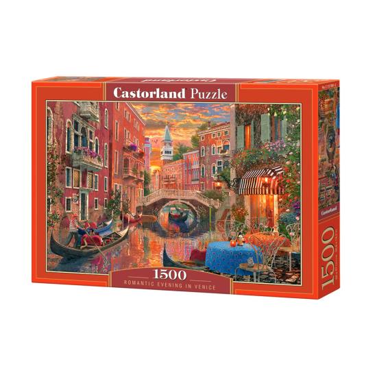 Puzzle Castorland Noite Romântica em Veneza 1500 Peças