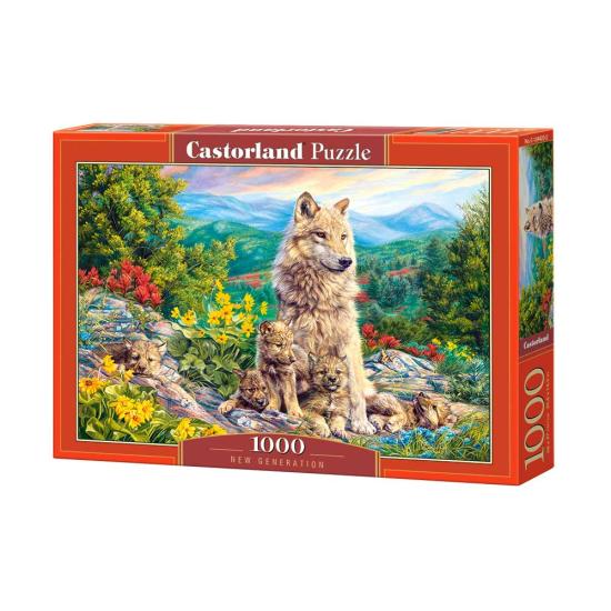 Puzzle Castorland Nova Geração de Lobos 1000 Peças Puzzle Castorland Nova Geração de Lobos 1000 Peças
