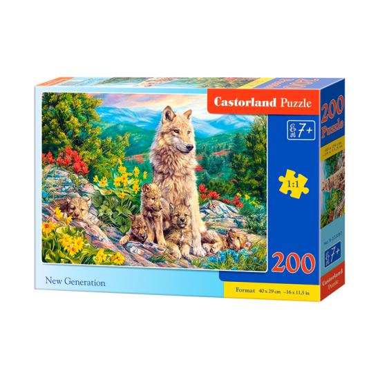 Puzzle Castorland Nova Geração de Lobos 200 Peças