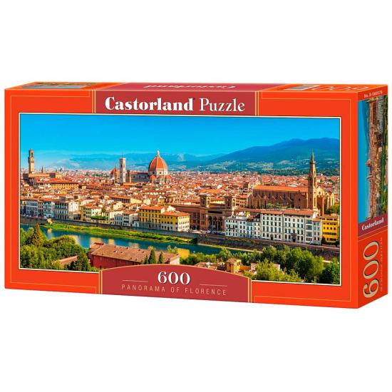Puzzle Panorâmico Castorland de Florença 600 Peças
