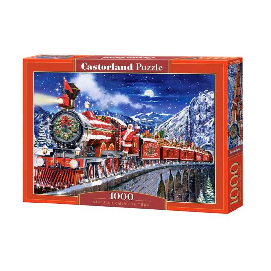 Puzzle Castorland Papai Noel está Chegando 1000 Peças Puzzle Castorland Papai Noel está Chegando 1000 Peças