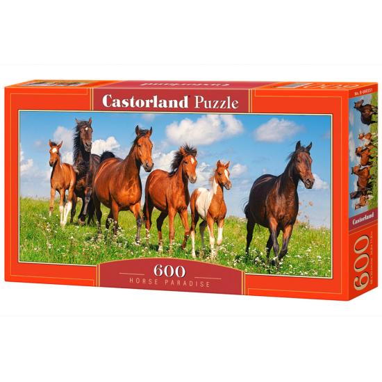 Puzzle Castorland Paraíso dos Cavalos de 600 Pzs