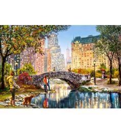 Puzzle Castorland Dusk caminhada pelo Central Park de 100