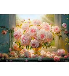 Puzzle Castorland Peônias De Verão Quente 1000 Peças