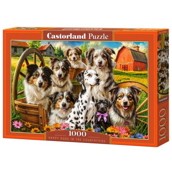 Puzzle Castorland Cães Felizes No Campo 1000 peças