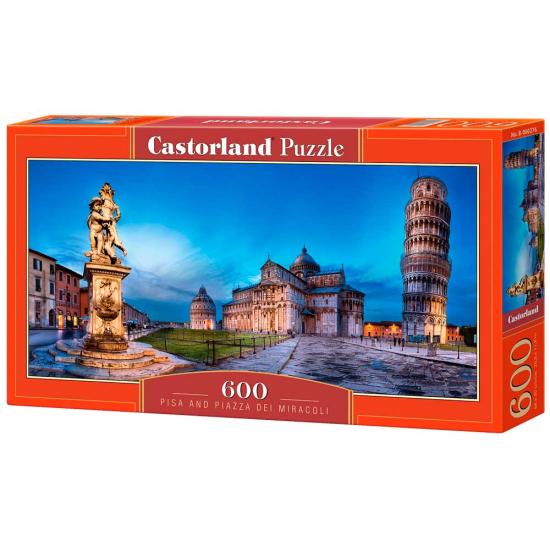 Puzzle Castorland Pisa e Praça dos Milagres 600 Peças