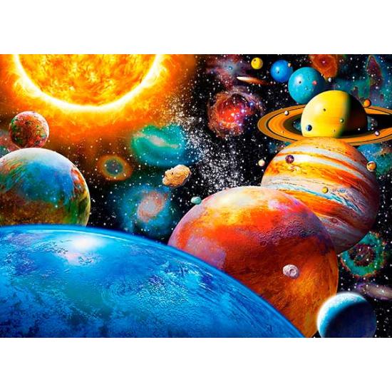 Puzzles Castorland Planetas e suas Luas de 300 peças