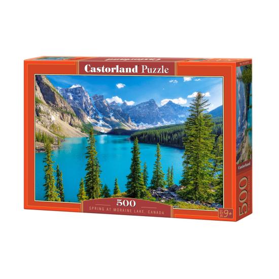 Puzzle Castorland Primavera no Lago Moraine, Canadá de 500 Pçs