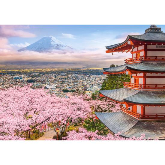 Puzzle Castorland Primavera No Japão de 500 peças