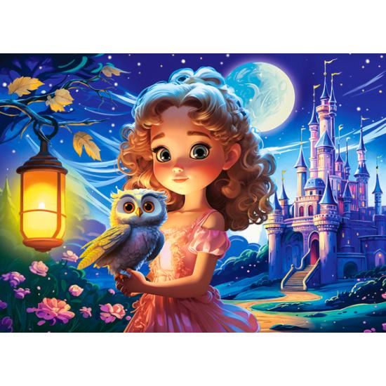 Puzzle Castorland Princesa Com Coruja 70 Peças Puzzle Castorland Princesa Com Coruja 70 Peças